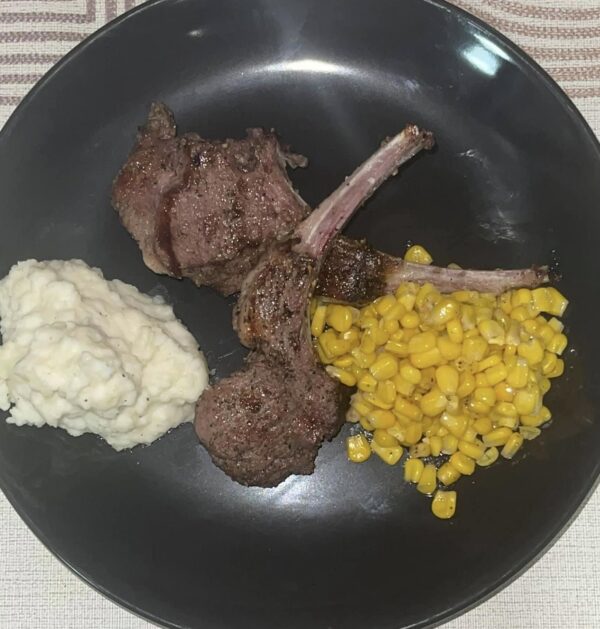 Lamb Chops-Corn -Mash Potatoes