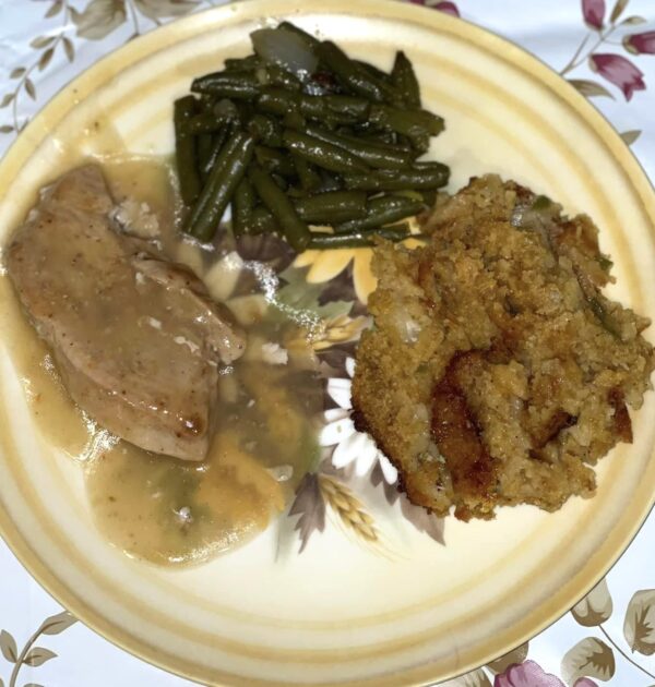 Turkey Chops-String Beans -Stuffing