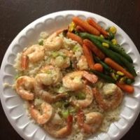 Garlic Shrimp-Rice-Mixed Vegestables